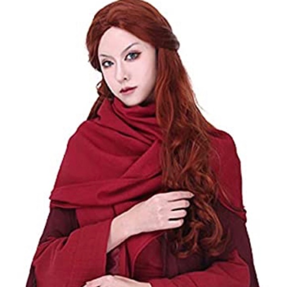 XCoser Other - GOT Melisandre Costume Red Cape, Wig, & Necklace
